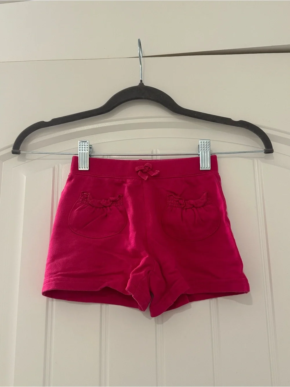 Vintage Gymboree Dark Pink Ruffle Pocket Knit Shorts Size 2T 2007 Savanna Sunset